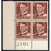 Marginalblok, postfrisk.